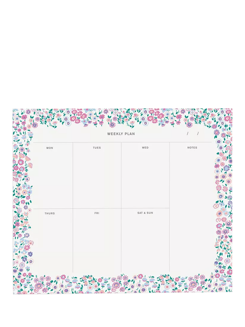 Liberty London Cooper Dance Weekly Notepad, Multi, UK version