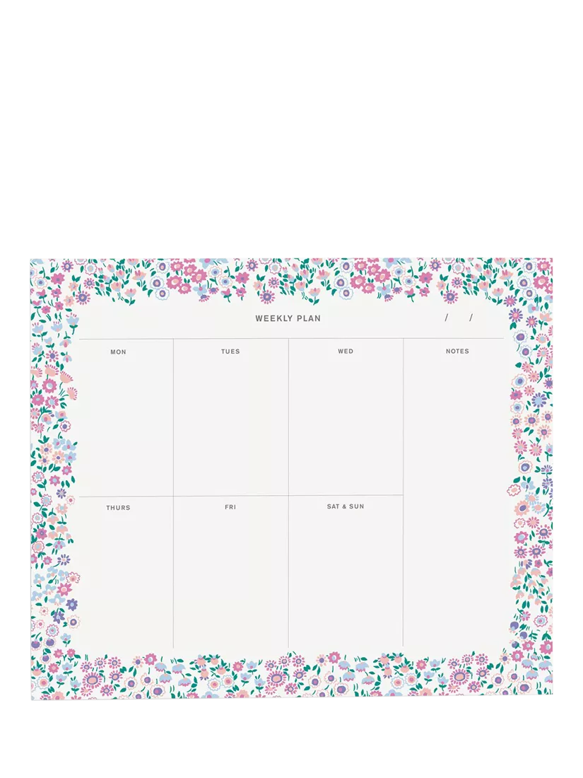 Liberty London Cooper Dance Weekly Notepad, Multi, UK version