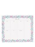 Liberty London Cooper Dance Weekly Notepad, Multi, UK version