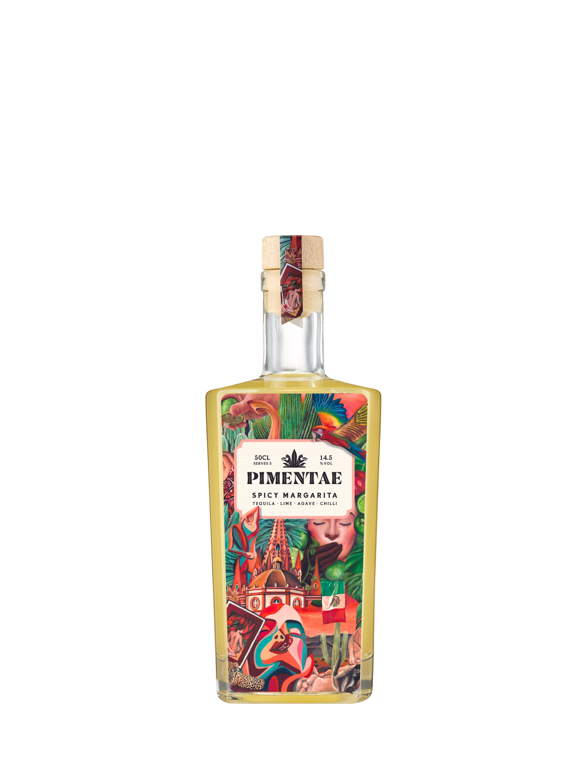 Pimentae spicy margarita cocktail 50cl, imported from the UK
