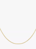 IBB 18ct yellow gold Venetian box chain necklace 46cm (British brand)