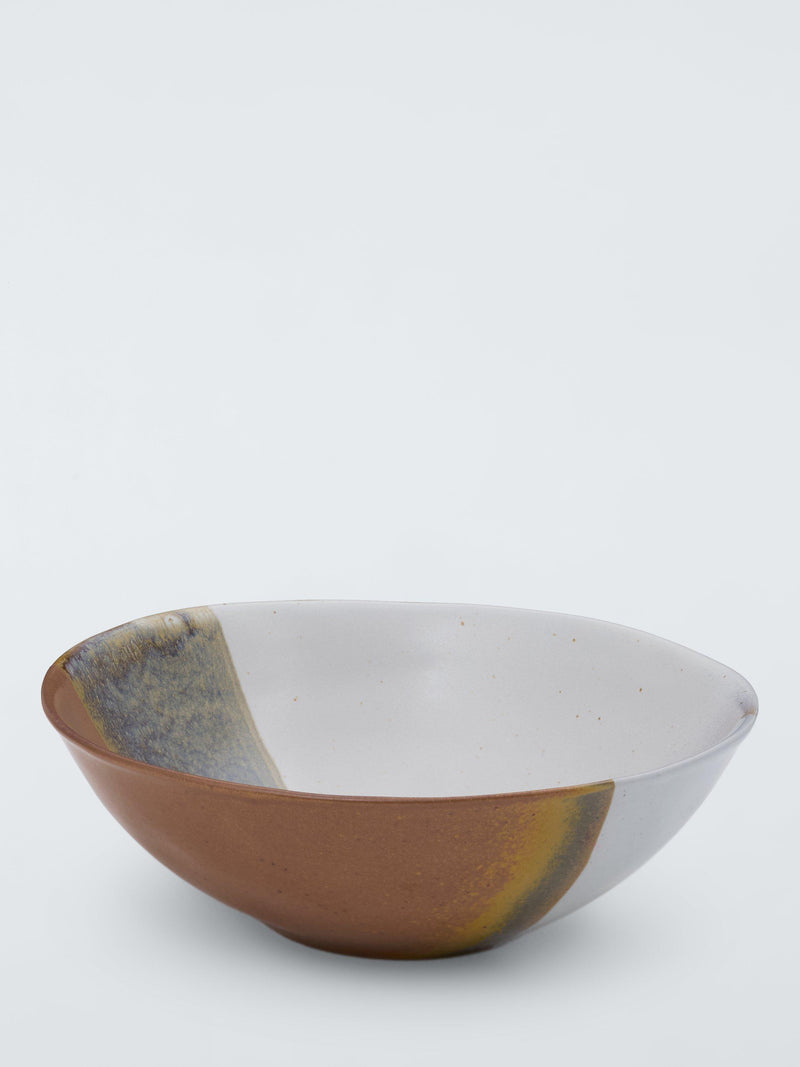 John Lewis Dipped Reactive Glaze Stoneware Cereal Bowl Multi 18.5cm, UK version