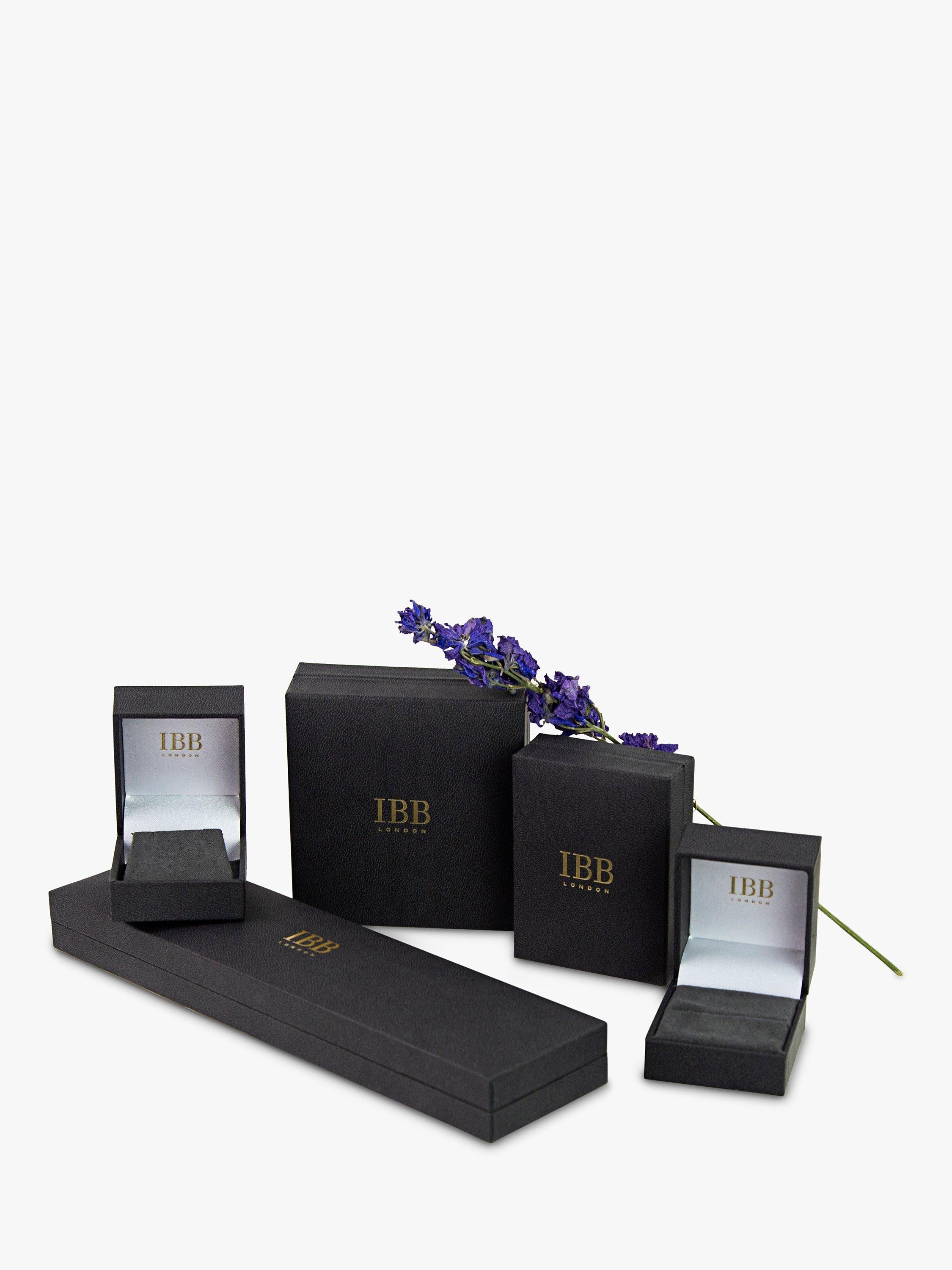 IBB 18ct yellow gold polished creole earrings (British brand)