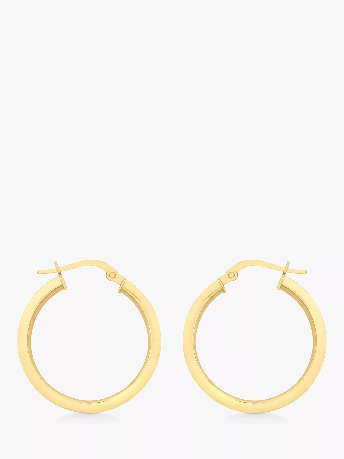 IBB 18ct yellow gold creole hoop earrings - British product