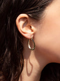 IBB 18ct yellow gold Figure 8 creole earrings - British product
