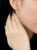 IBB cubic zirconia drop earrings 18ct gold - British product