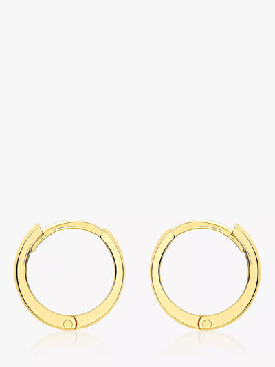 John Lewis IBB 18ct Yellow Gold Creole Huggie Hoop Earrings- Buy online at McGrocer