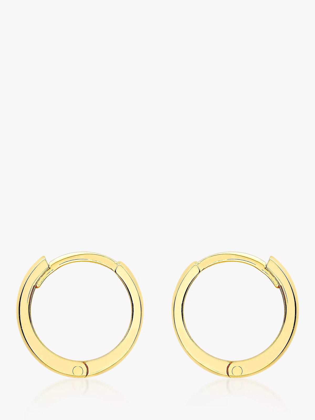IBB 18ct yellow gold huggie hoop earrings - British product