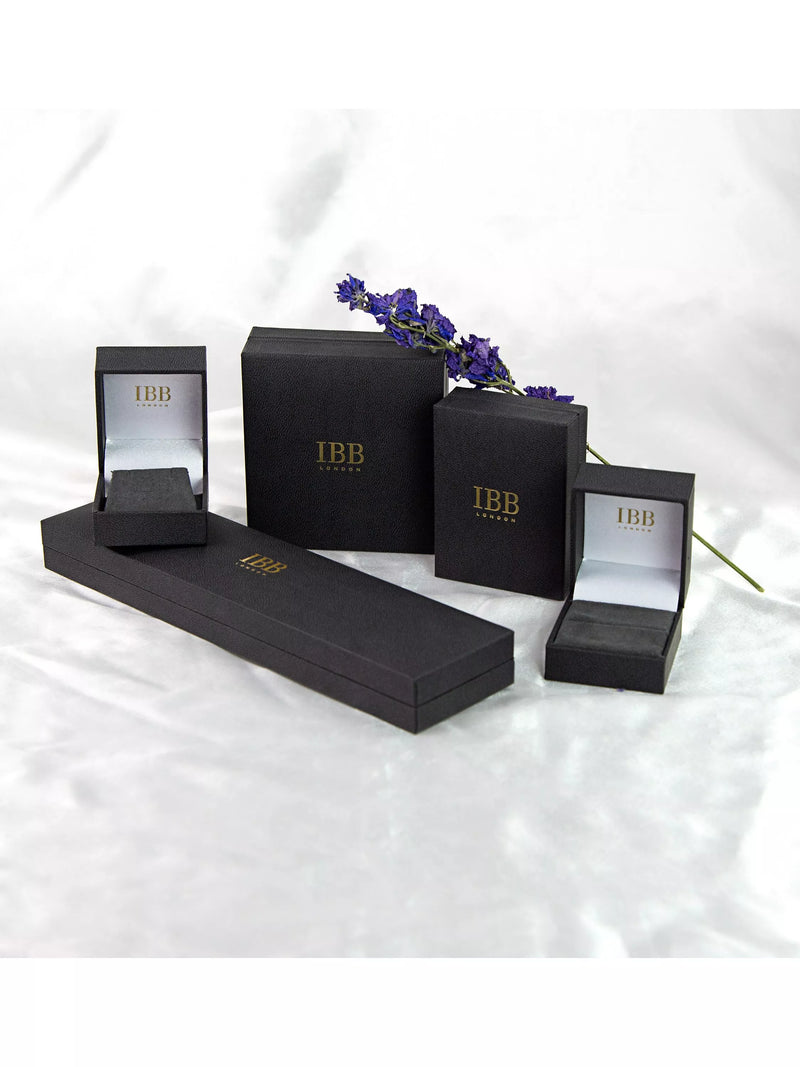 IBB 18ct yellow gold huggie hoop earrings - British product