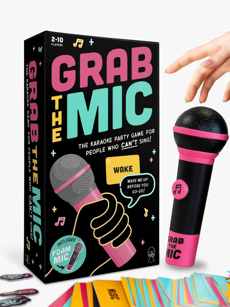 Lucky Egg Grab The Mic karaoke party game - British product