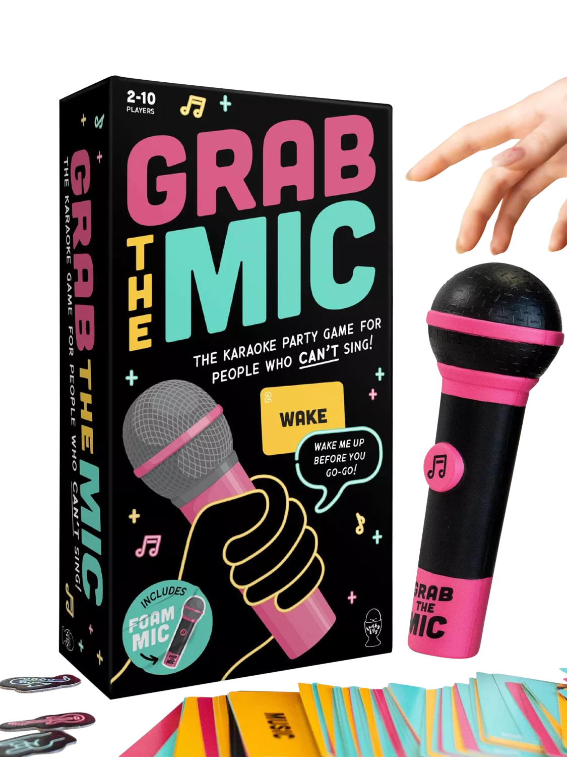 Lucky Egg Grab The Mic karaoke party game - British product