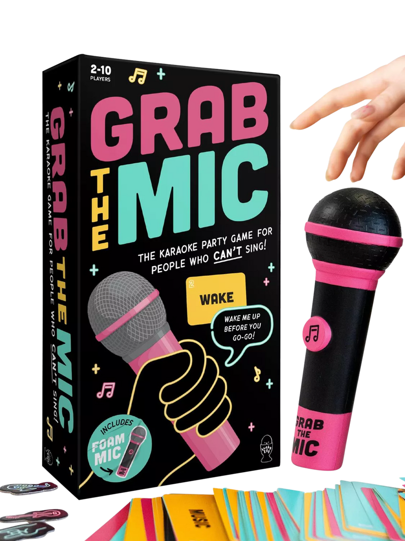 Lucky Egg Grab The Mic karaoke party game - British product