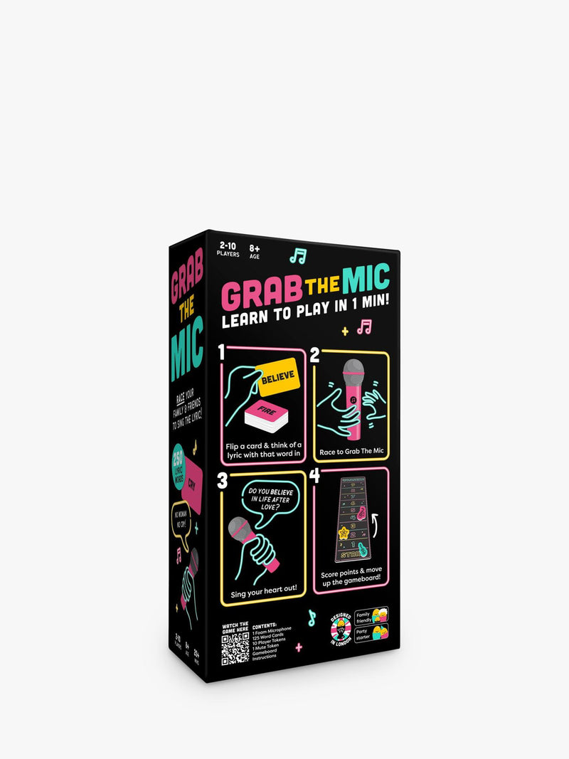 Lucky Egg Grab The Mic karaoke party game - British product