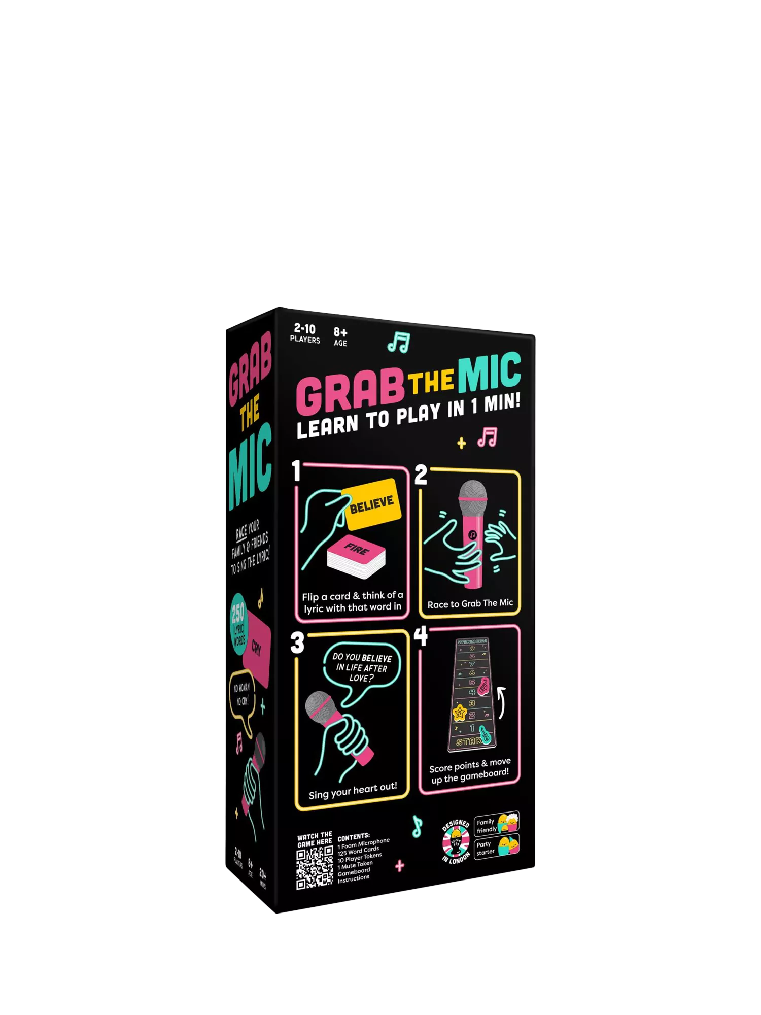 Lucky Egg Grab The Mic karaoke party game - British product