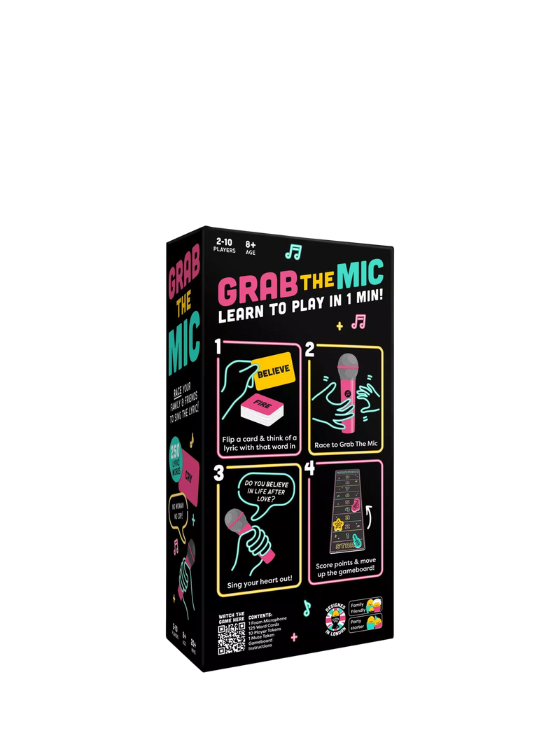 Lucky Egg Grab The Mic karaoke party game - British product