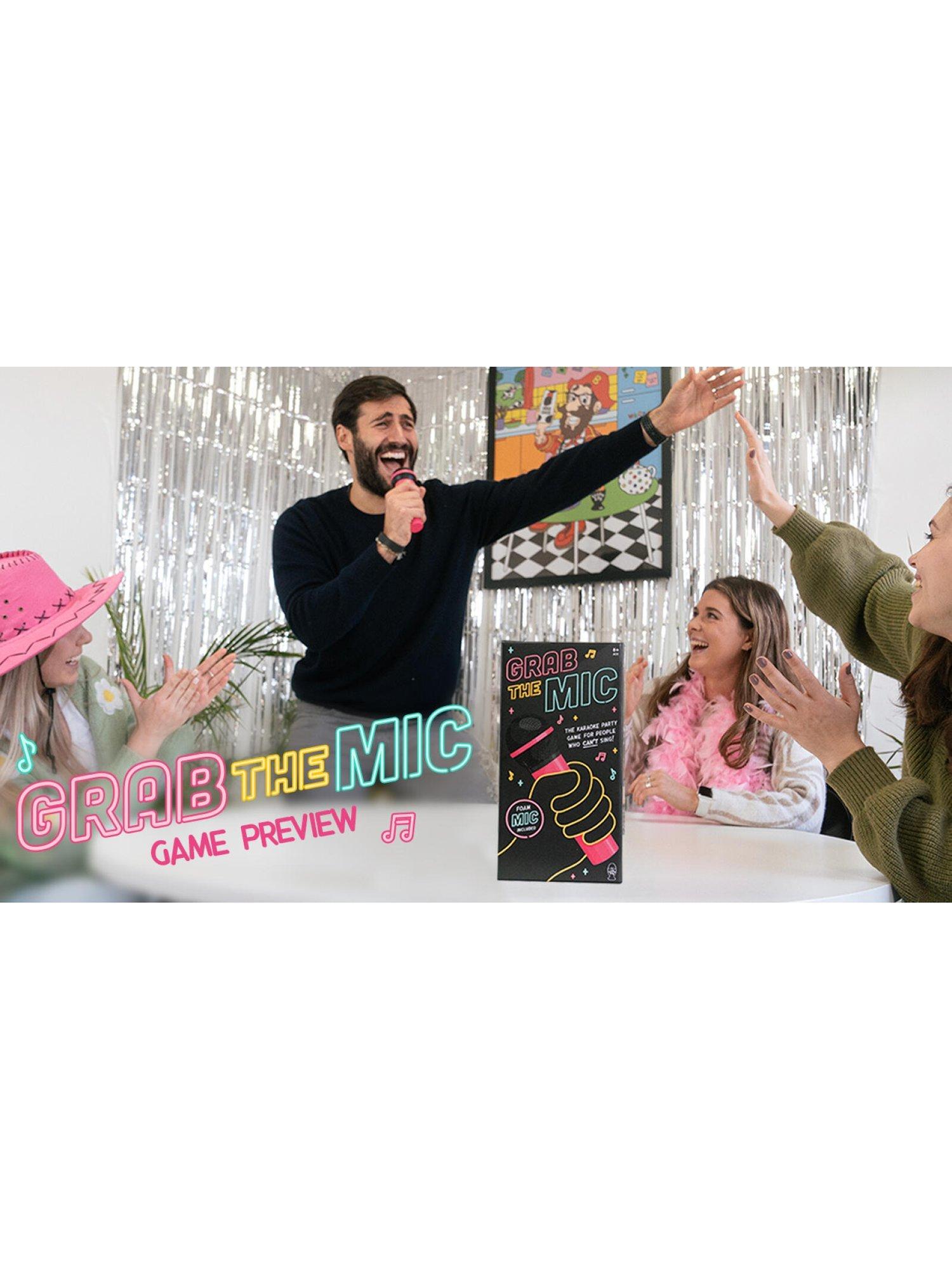 Lucky Egg Grab The Mic karaoke party game - British product