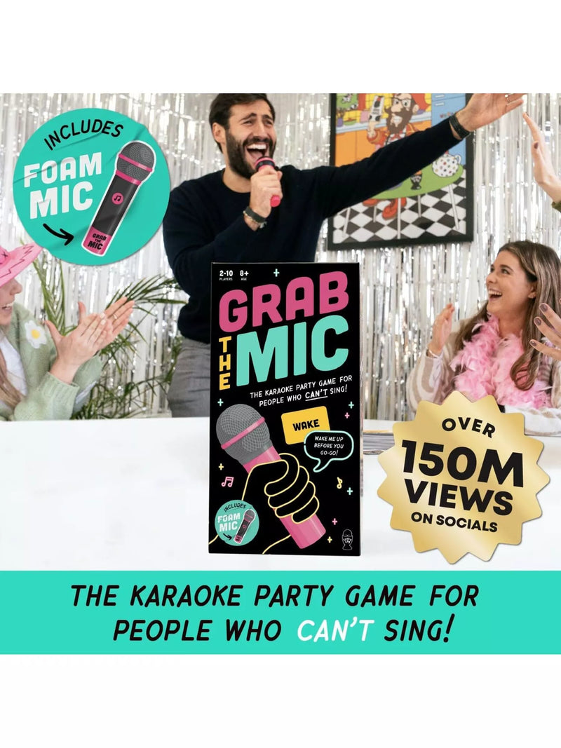 Lucky Egg Grab The Mic karaoke party game - British product