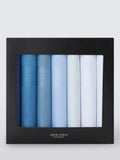 John Lewis handkerchiefs blue multi pack of 7, imported from the UK