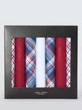 John Lewis handkerchiefs pack of 7 cotton red multi, UK version