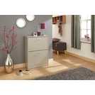 GFW Stirling Shoe Storage Cabinet - Grey