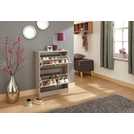 GFW Stirling grey shoe storage cabinet 83x60x25cm, UK version