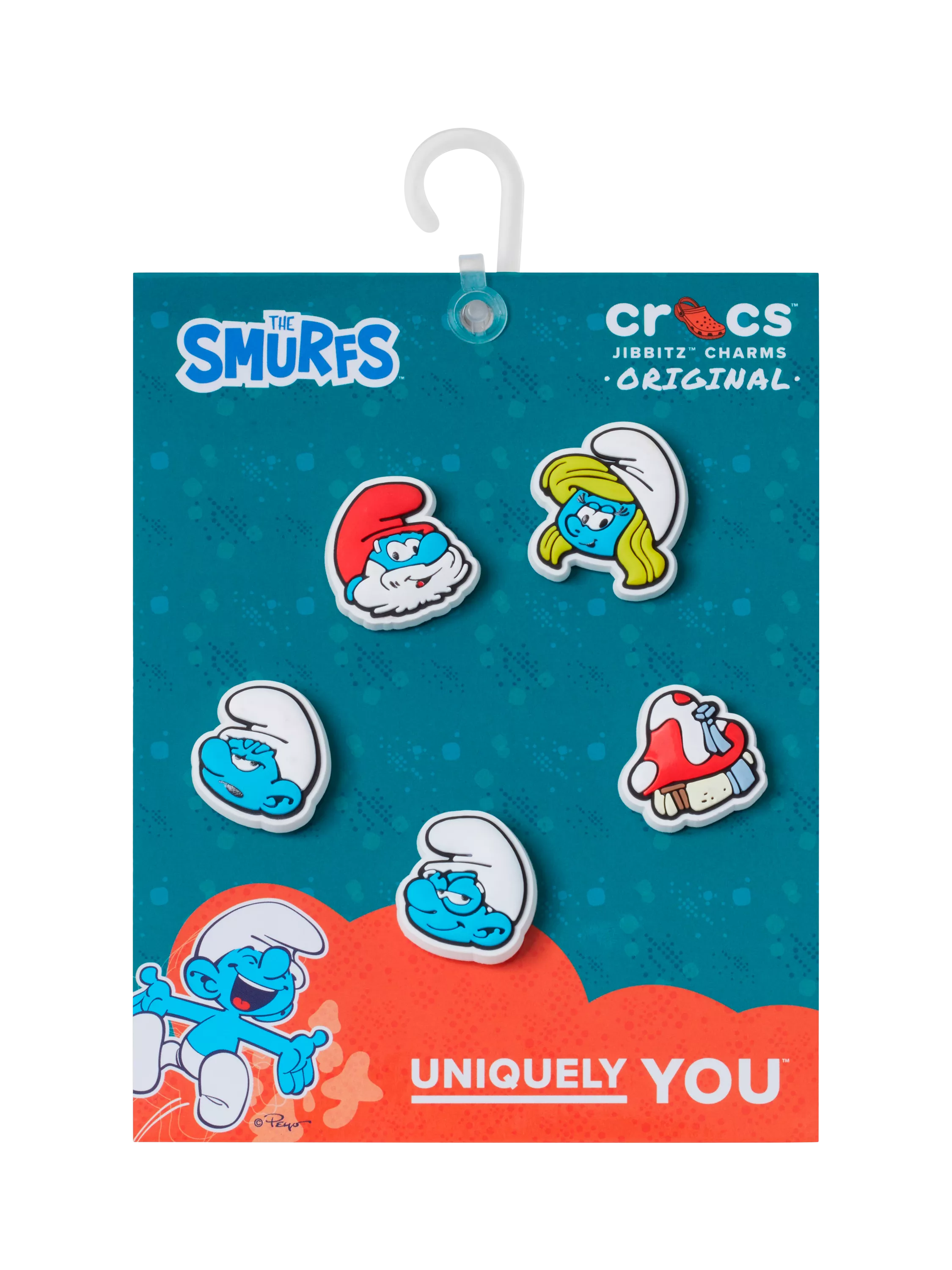 Crocs Smurfs Jibbitz charms pack of 5 (British brand)