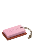 LOEWE rectangular terracotta ceramic soap dish with ribbed drainage, UK version