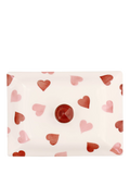 Emma Bridgewater pink hearts butter dish, imported from the UK