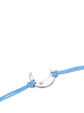 DPT Antwerp crescent moon cord bracelet silver blue (British brand)