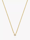 DPT Antwerp First Diamond Circle pendant necklace in gold, imported from the UK