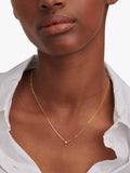 DPT Antwerp First Diamond Circle pendant necklace in gold, imported from the UK