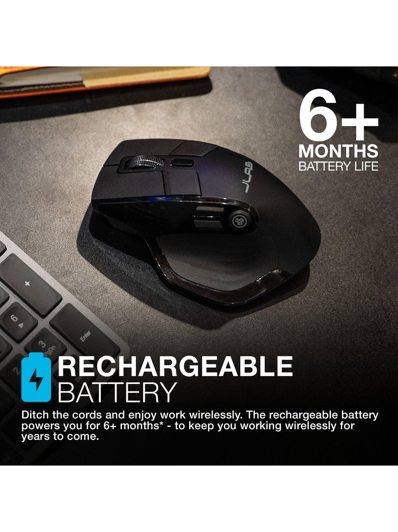 JLab Wireless Bluetooth Mouse Black - British product