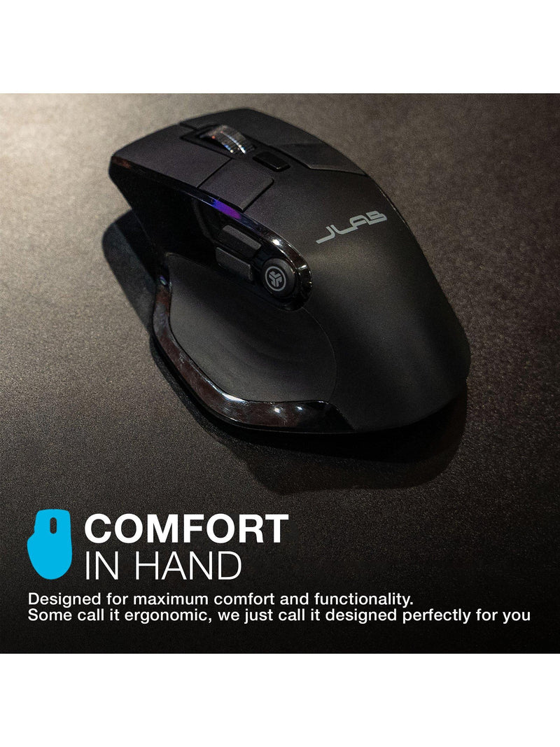 JLab Wireless Bluetooth Mouse Black - British product