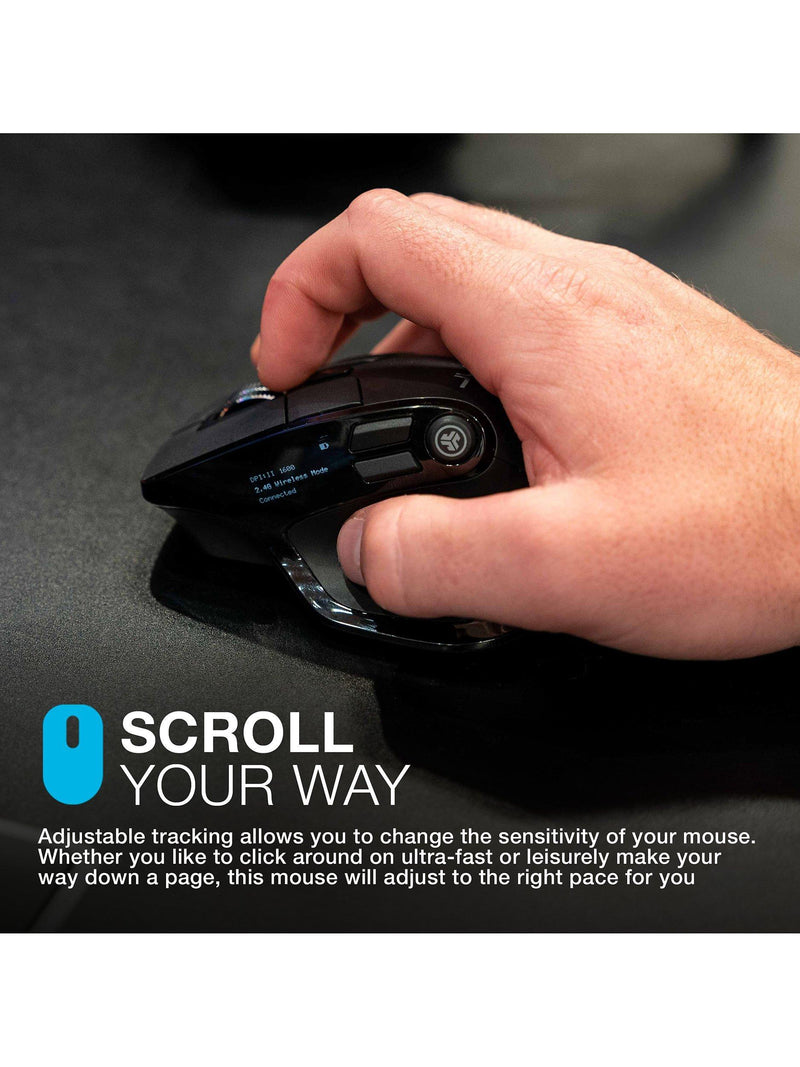JLab Wireless Bluetooth Mouse Black - British product