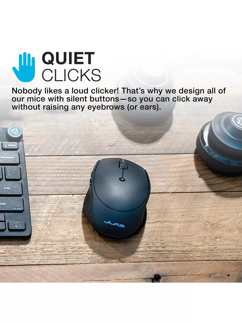JLab wireless keyboard and mouse set black, imported from the UK