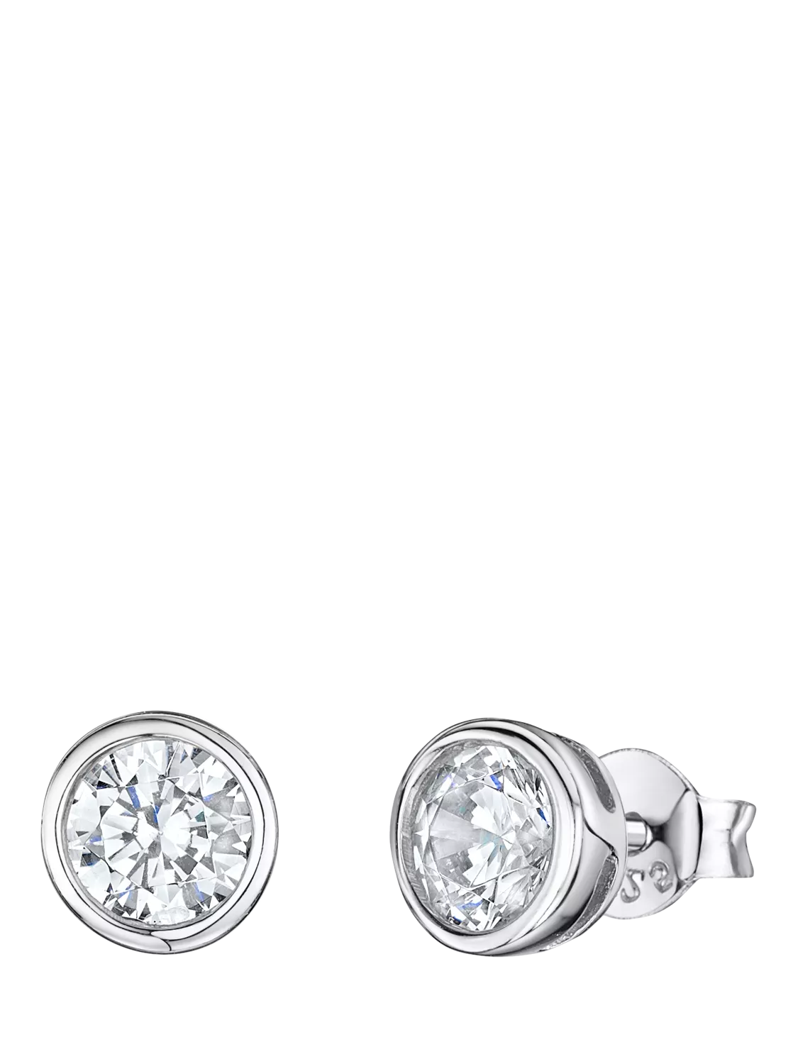 Jools by Jenny Brown 6mm cubic zirconia stud earrings, imported from the UK