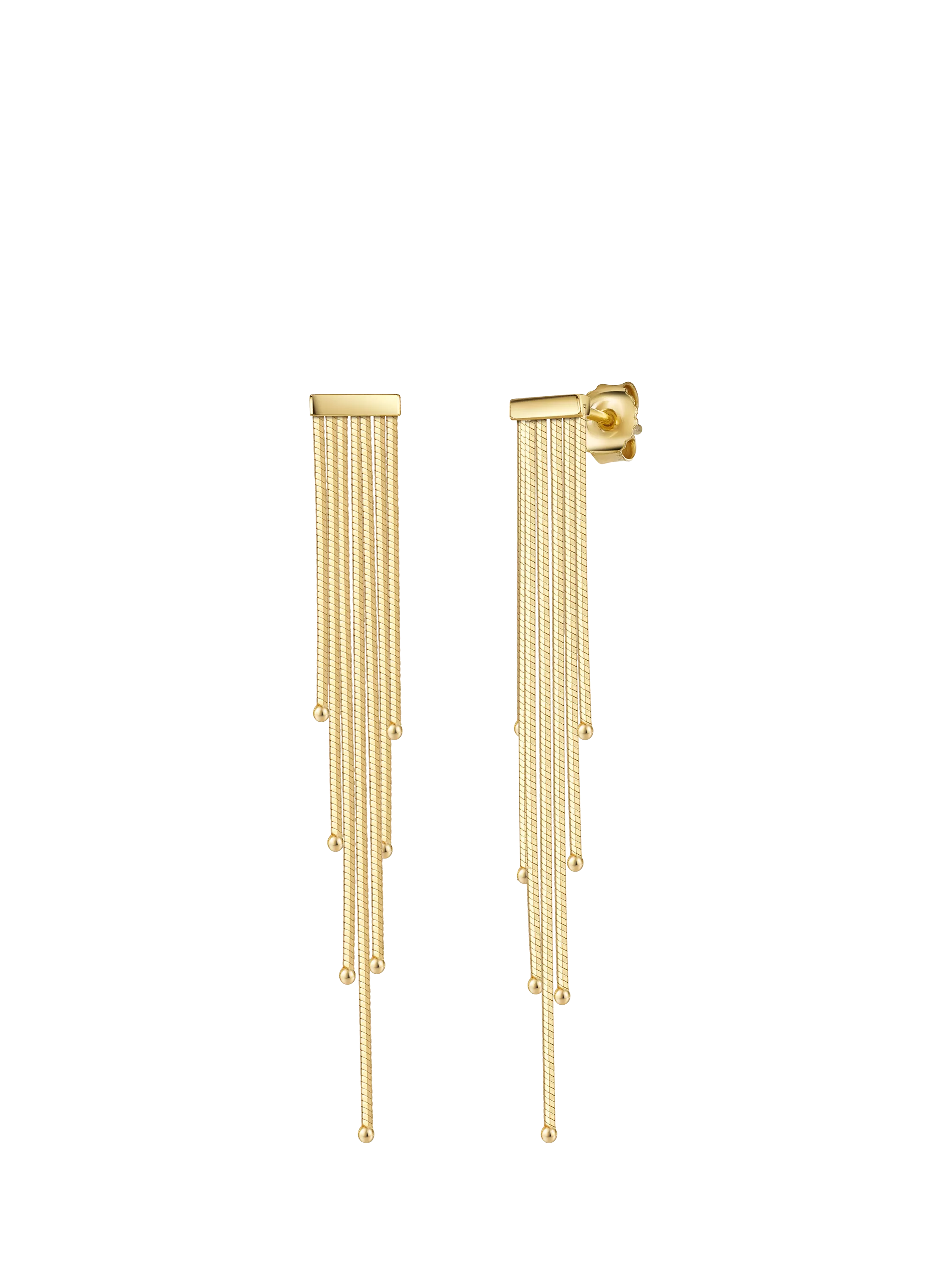 Jools by Jenny Brown Beaded Tassel Drop Earrings 7cm