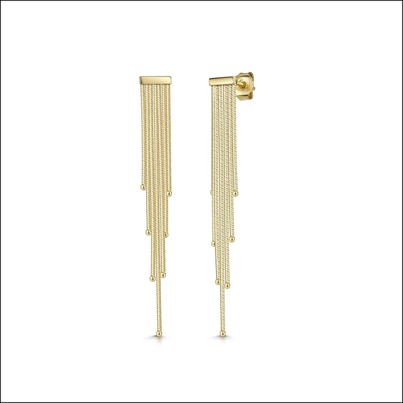Jools by Jenny Brown beaded drop earrings 7cm, imported from the UK