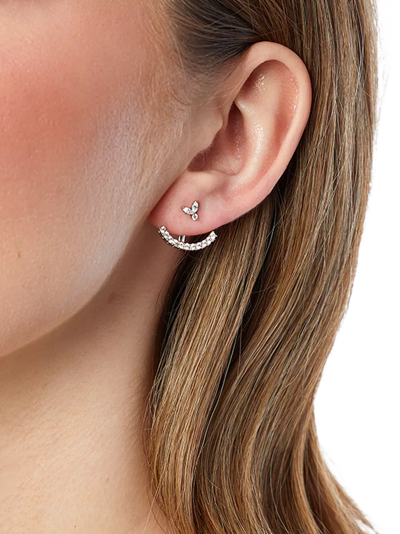 Jools by Jenny Brown cubic zirconia drop earrings, imported from the UK