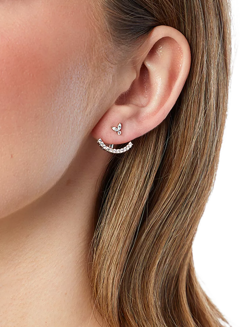 Jools by Jenny Brown cubic zirconia drop earrings, imported from the UK