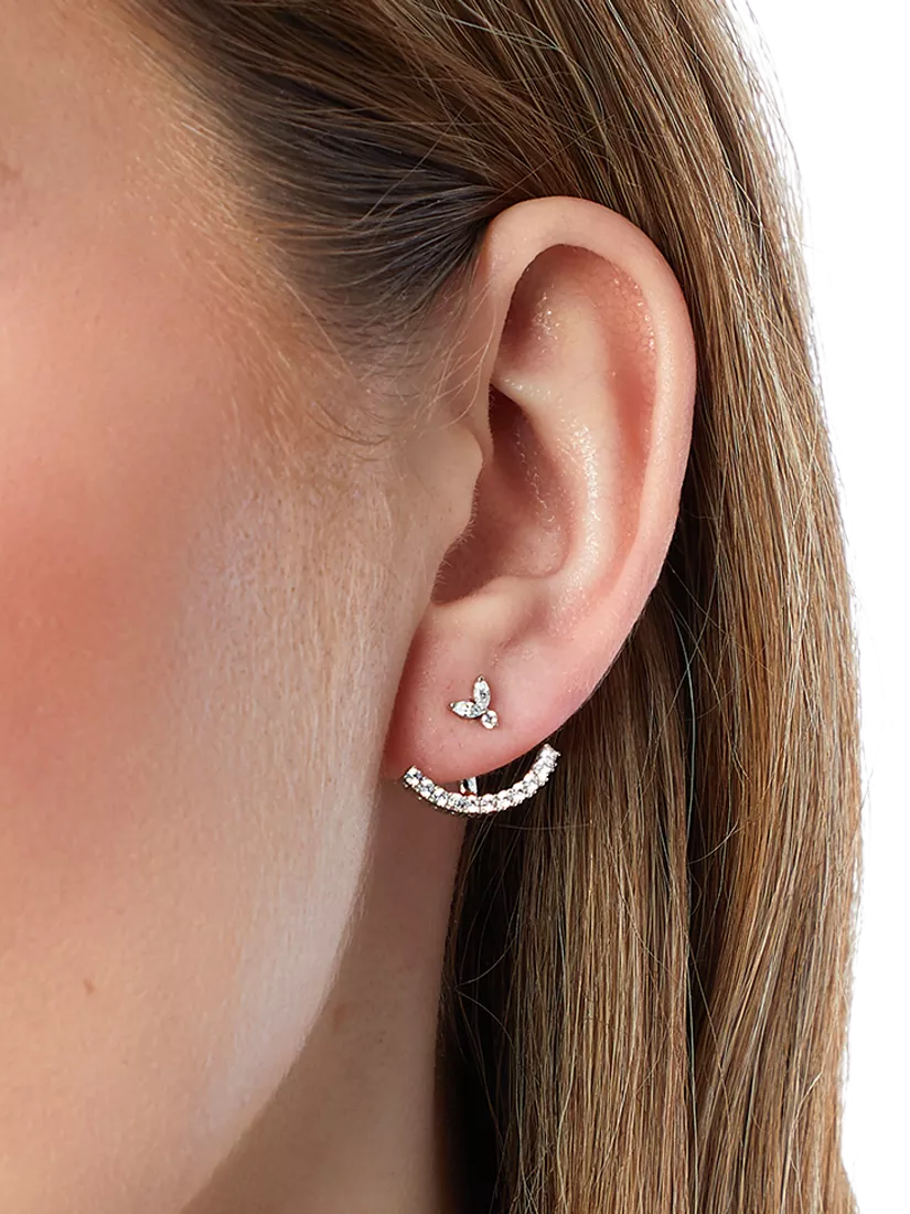 Jools by Jenny Brown cubic zirconia drop earrings, imported from the UK