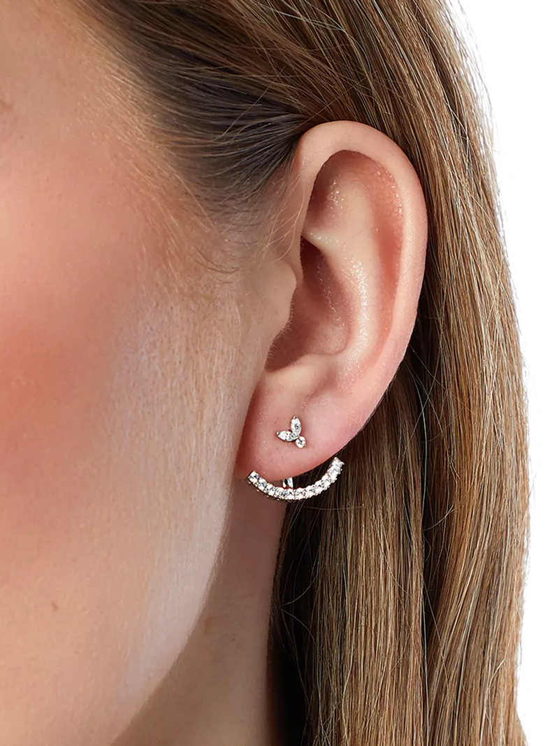 Jools by Jenny Brown cubic zirconia drop earrings, imported from the UK