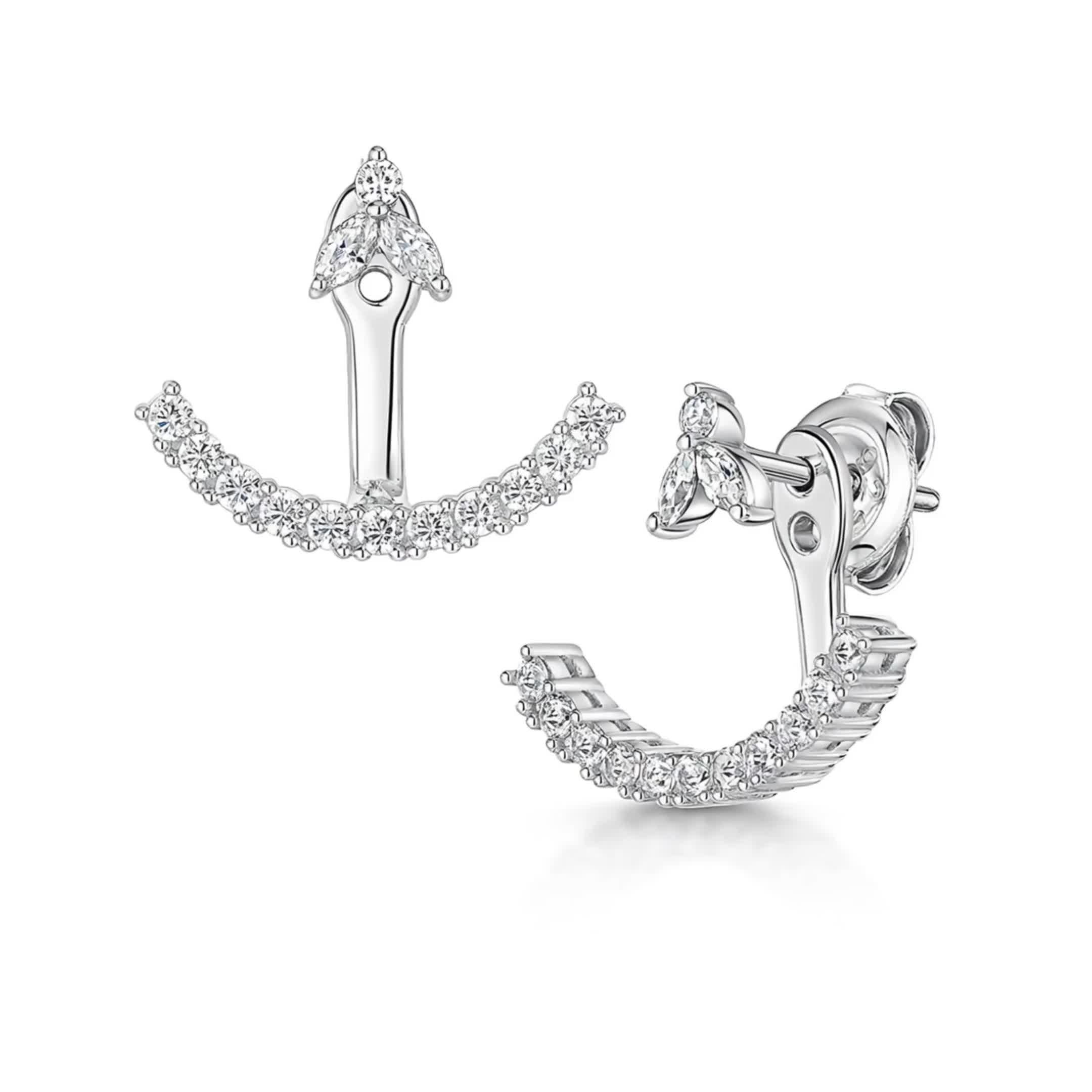 Jools by Jenny Brown cubic zirconia drop earrings, imported from the UK