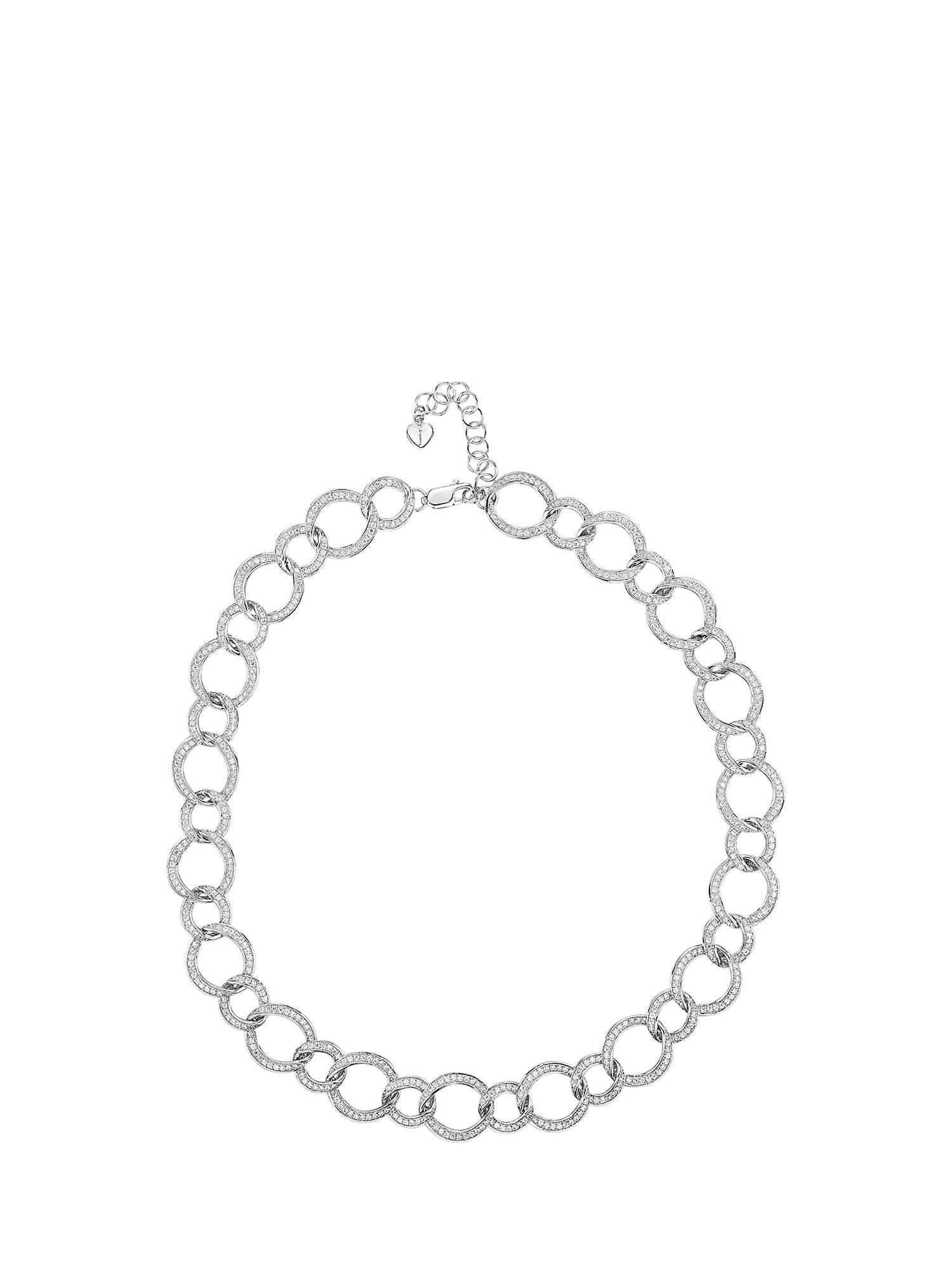 Jools by Jenny Brown sterling silver cubic zirconia necklace (British brand)