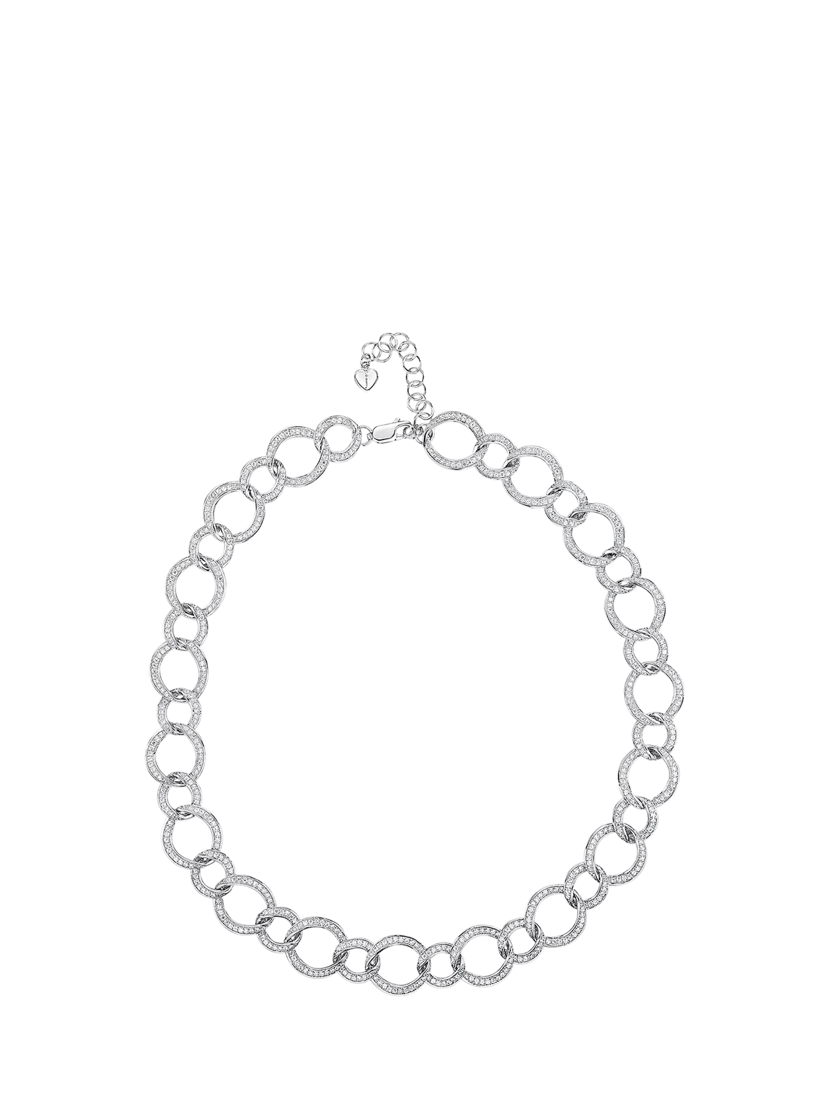 Jools by Jenny Brown sterling silver cubic zirconia necklace (British brand)