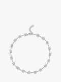 Jools by Jenny Brown cubic zirconia bar necklace, silver - British product