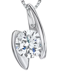 Jools by Jenny Brown offset bars silver pendant 19mm, UK version