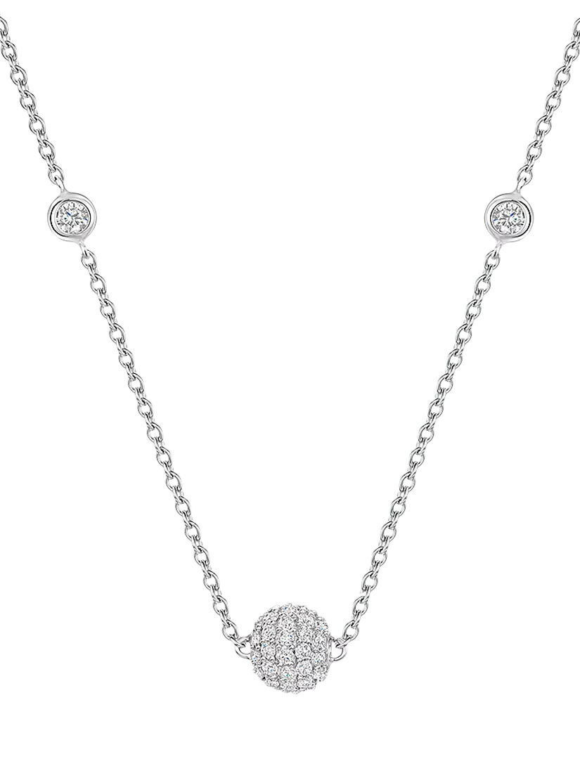 Jools by Jenny Brown cubic zirconia ball chain necklace, UK version