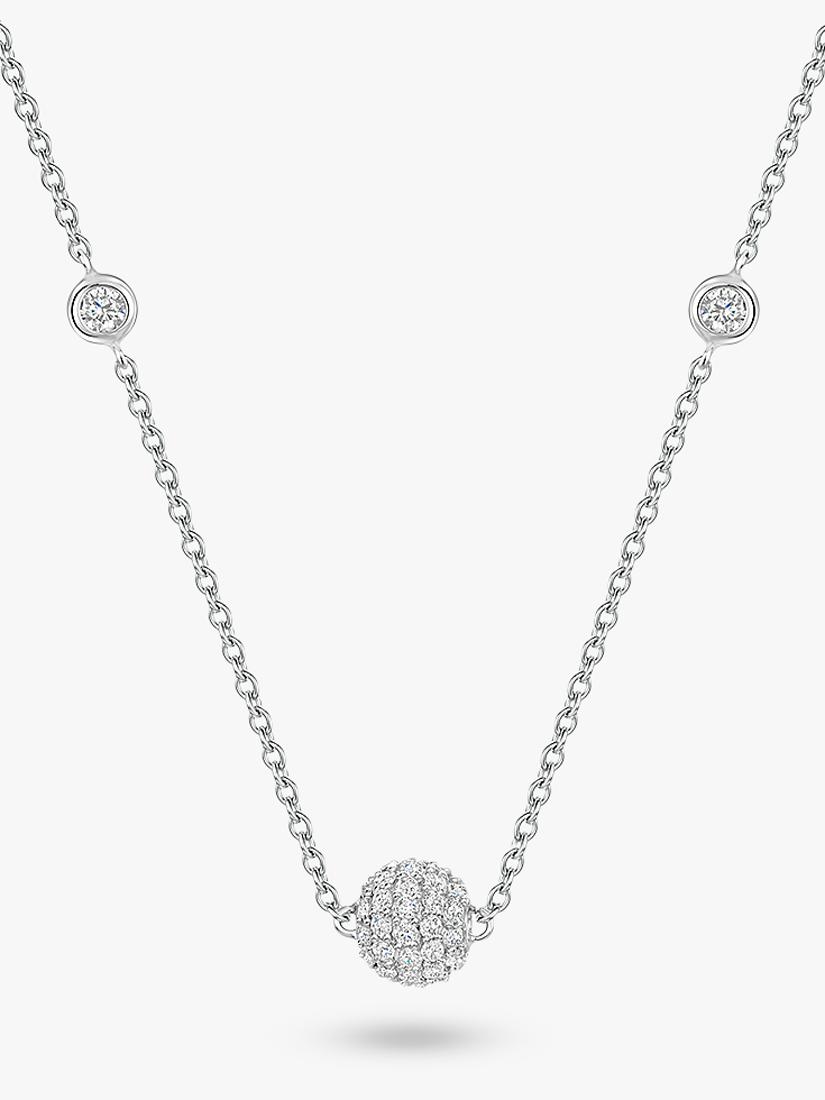 Jools by Jenny Brown cubic zirconia ball chain necklace, UK version