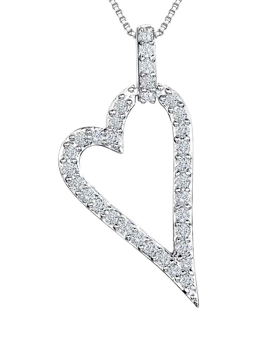 Jools by Jenny Brown cubic zirconia pendant silver, imported from the UK